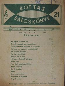 Hajnal István - Kottás daloskönyv 1959-1961. (vegyes számok) (11 db) [antikvár]