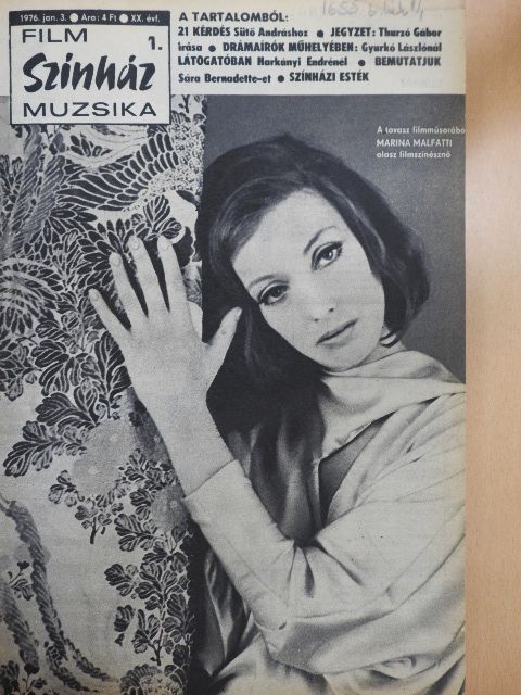 Bános Tibor - Film-Színház-Muzsika 1976. (fél évfolyam)  [antikvár]