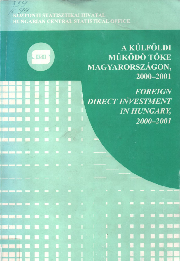 Meskó Anna - A külföldi működő tőke Magyarországon 2000-2001 / Foreign direct investment in Hungary 2000-2001 [antikvár]