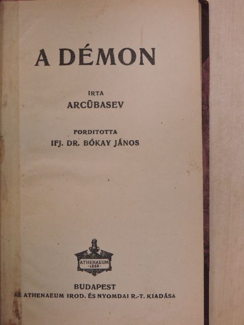 Arcübasev - A démon [antikvár]