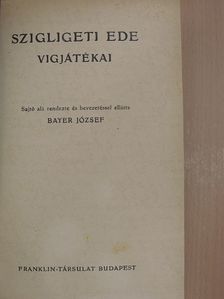 Szigligeti Ede - Szigligeti Ede vígjátékai [antikvár]
