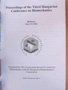 Andrónyi Kristóf - Proceedings of the Third Hungarian Conference on Biomechanics, Budapest July 4-5, 2008 [antikvár]