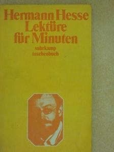 Hermann Hesse - Lektüre für Minuten [antikvár]