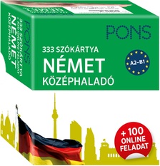 Stréda Eszter - PONS 333 szókártya Német középhaladó + 100 online feladat