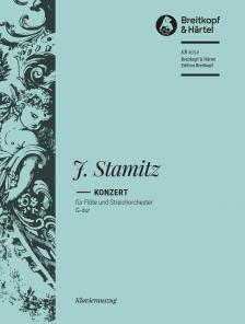 STAMITZ, J. - KONZERT FÜR FLÖTE UND STREICHORCHESTER G-DUR KLAVIERAUSZUG (W.LEBERMANN)
