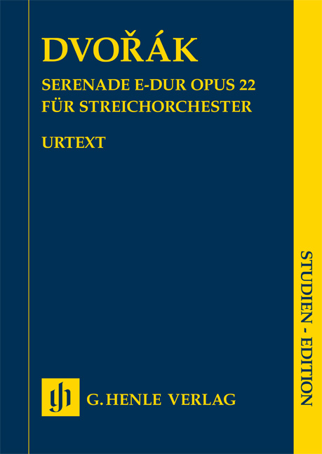 DVORAK - SERENADE E-DUR OP.22 FÜR STREICHORCHESTER, STUDIEN-EDITION