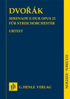 DVORAK - SERENADE E-DUR OP.22 FÜR STREICHORCHESTER, STUDIEN-EDITION