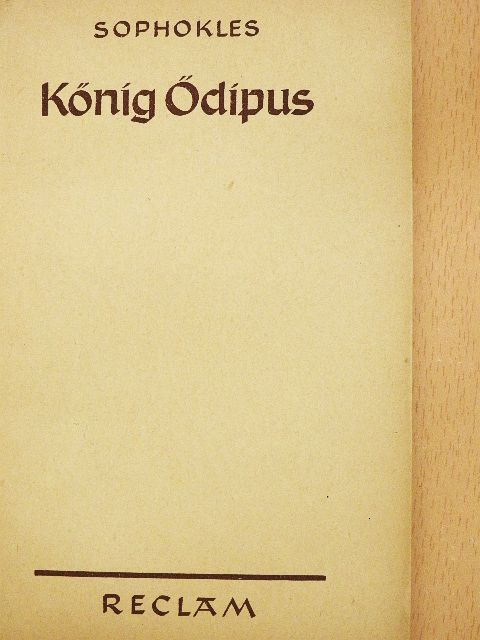 Sophokles - König Ödipus [antikvár]