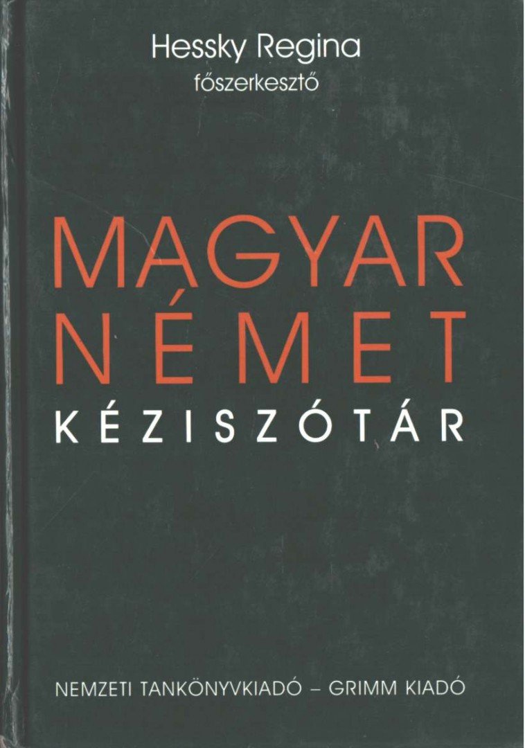 Hessky Regina - Magyar-német kéziszótár [antikvár]
