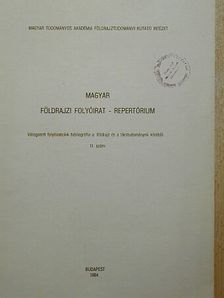 Magyar földrajzi folyóirat - Repertórium [antikvár]