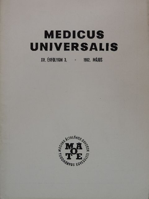 Dr. Bányász Tibor - Medicus Universalis 1982. május [antikvár]