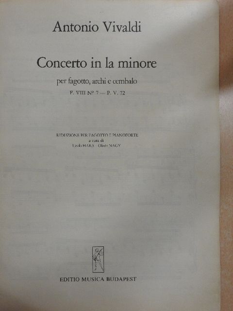 Antonio Vivaldi - Concerto in la minore [antikvár]