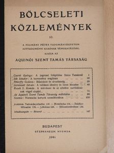 Csertő György - Bölcseleti Közlemények 10. [antikvár]