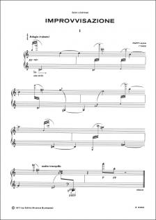 Papp Lajos - IMPROVISAZIONE PER PIANOFORTE