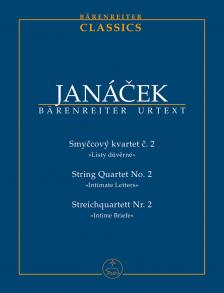 JANÁCEK - STRING QUARTET NO.2 "INTIMATE LETTERS" TASCHENPARTITUR URTEXT