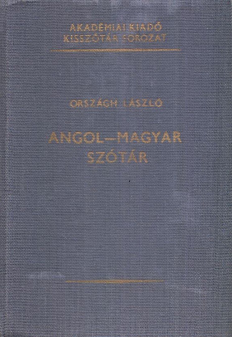 ORSZÁGH LÁSZLÓ - Angor-magyar szótár [antikvár]