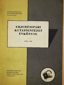 Barta György - Erjedésipari kutatóintézet évkönyve 1951-52 [antikvár]