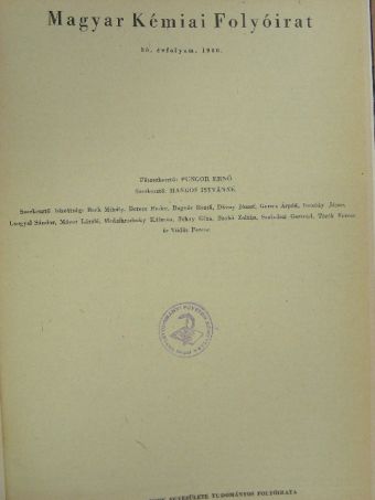 Magyar Kémiai Folyóirat 1980. január-december [antikvár]