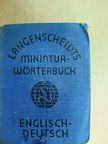 Ernst Herrmann - Langenscheidts Miniatur-Wörterbuch Englisch-Deutsch (minikönyv) [antikvár]