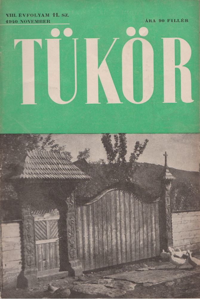 RÉVAY JÓZSEF - Tükör VIII. évfolyam 11. sz. [antikvár]