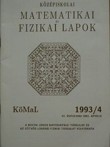 Gyimesi Róbert - Középiskolai matematikai és fizikai lapok 1993. április [antikvár]
