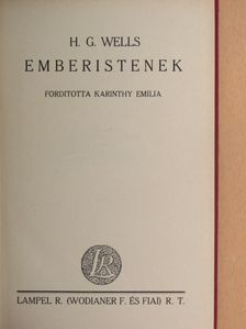 H. G. Wells - Emberistenek [antikvár]