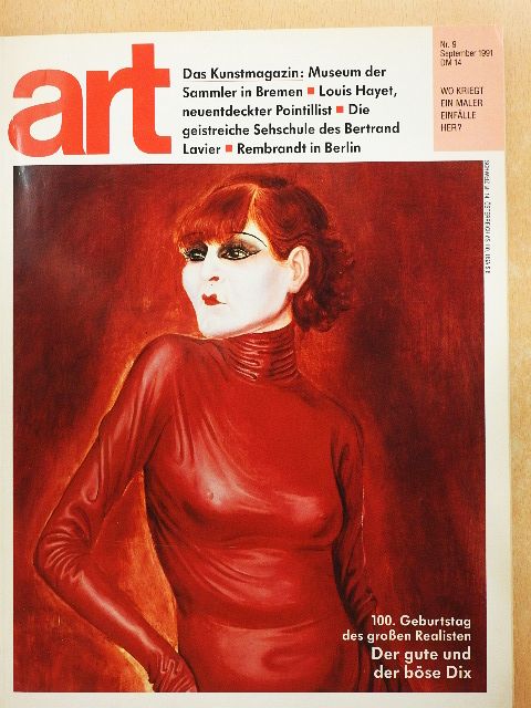 Alfred Welti - art - Das Kunstmagazin September 1991 [antikvár]