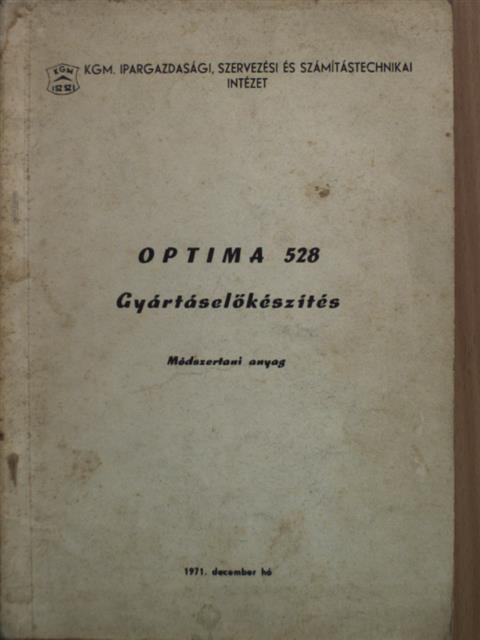 Molnár Pál - OPTIMA 528-as szervezőautomata [antikvár]