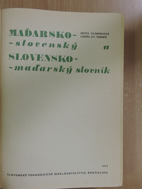 Edita Chrenková - Madarsko-Slovensky/Slovensko-Madarsky slovnik [antikvár]