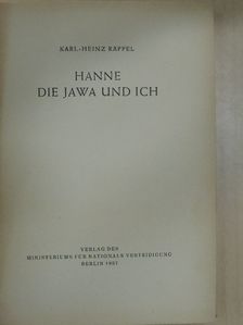 Karl-Heinz Räppel - Hanne die Jawa und Ich [antikvár]
