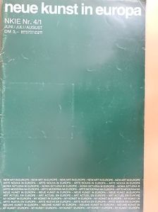 Neue Kunst in Europa Juni/Juli/August 1984 [antikvár]