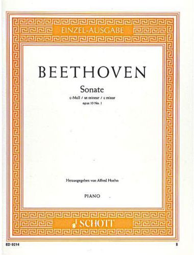 BEETHOVEN - SONATE C-MOLL OP.10 NO.1 FÜR PIANO (HOEHN) ANTIK