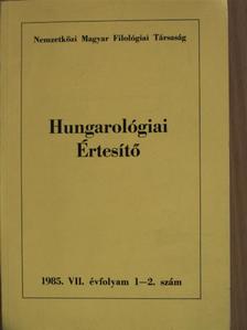 Hungarológiai Értesítő 1985/1-2. [antikvár]