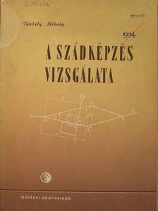Borbély Mihály - A szádképzés vizsgálata [antikvár]