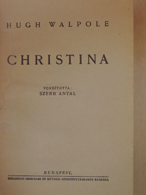 Hugh Walpole - Christina [antikvár]
