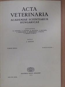 Benyeda J. - Acta Veterinaria Tomus XXIII, Fasciculus 1. [antikvár]
