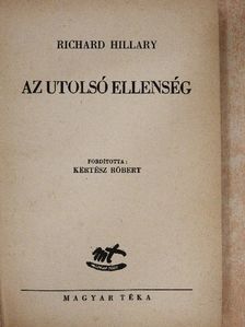 Richard Hillary - Az utolsó ellenség [antikvár]