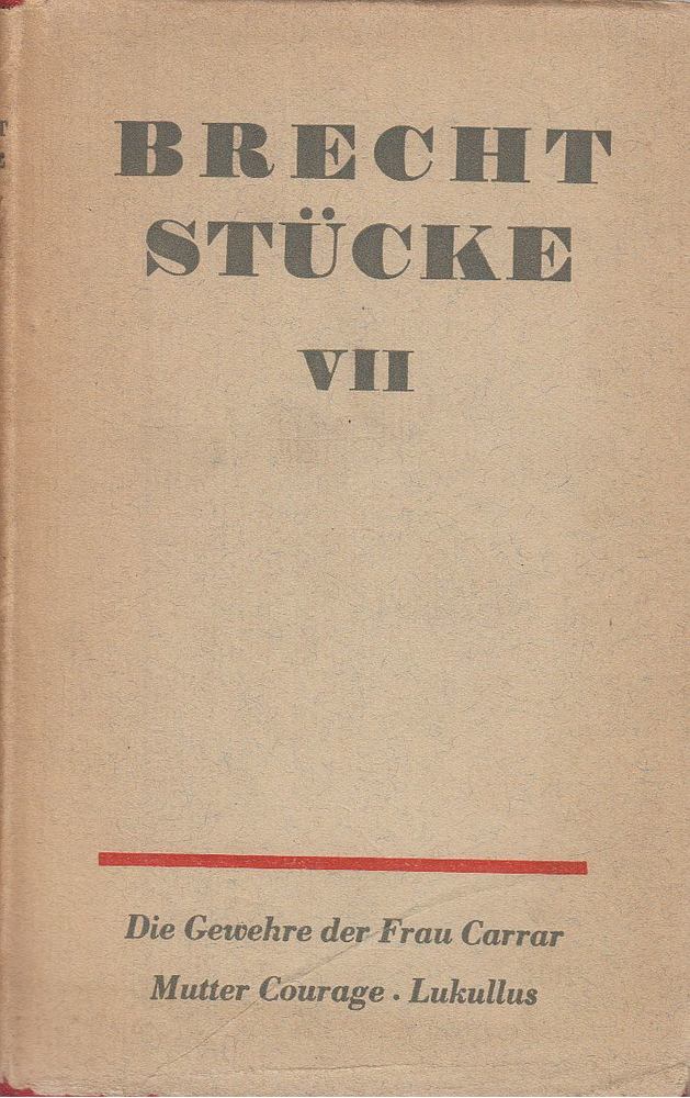 Brecht, Bertolt - Stücke VII. [antikvár]