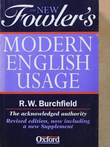 H. W. Fowler - The New Fowler's Modern English Usage [antikvár]