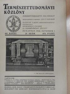 Dr. Aujeszky László - Természettudományi Közlöny 1928. november 1. [antikvár]