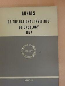 Bánhidy Ferenc - Annals of the National Institute of Oncology 1977. [antikvár]