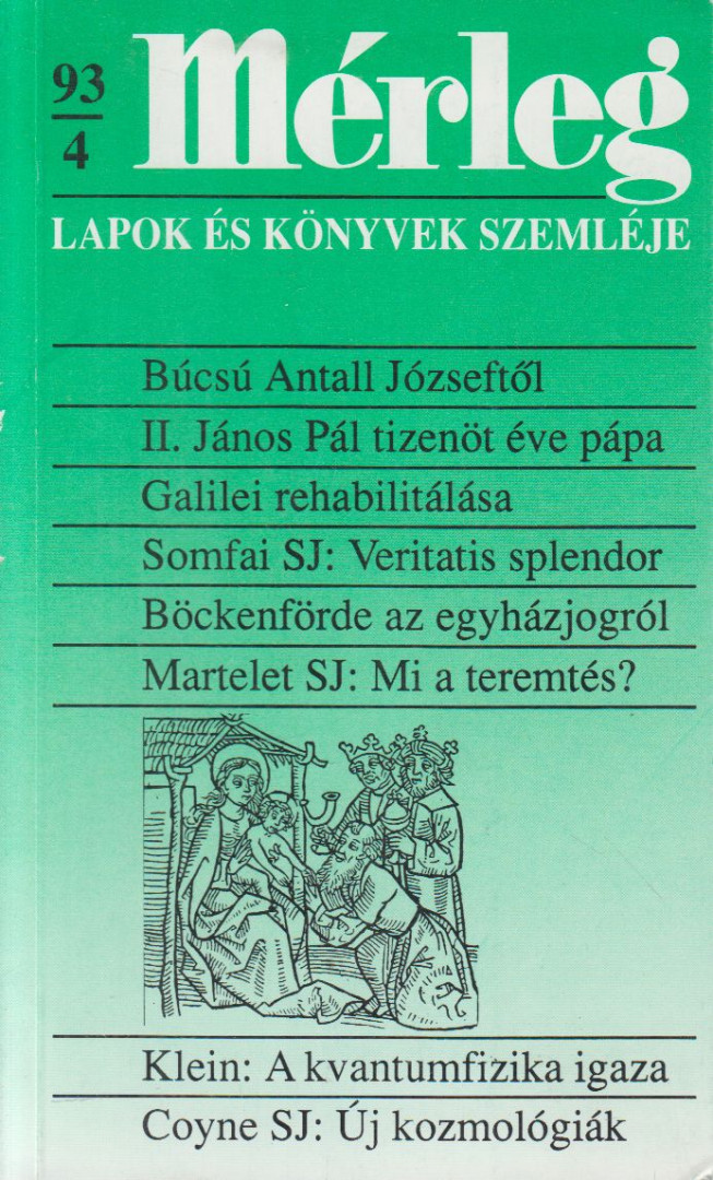 Boór János (főszerk.) - Mérleg 1993/4. [antikvár]