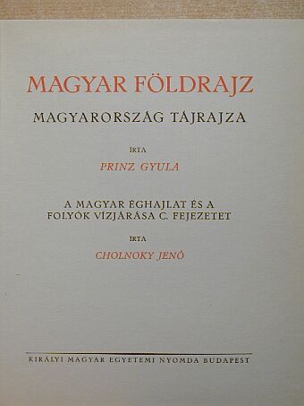 Bartucz Lajos - Magyar föld, magyar faj I. [antikvár]