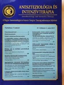 Babik Barna - Aneszteziológia és intenzív terápia 2017/2. [antikvár]