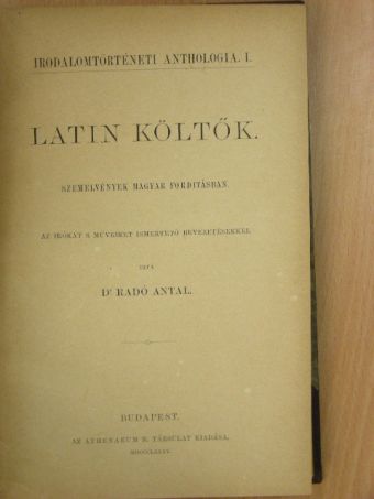 Catullus - Latin költők [antikvár]