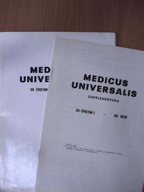 Dr. Andor Miklós - Medicus Universalis 1981. május/Supplementum [antikvár]