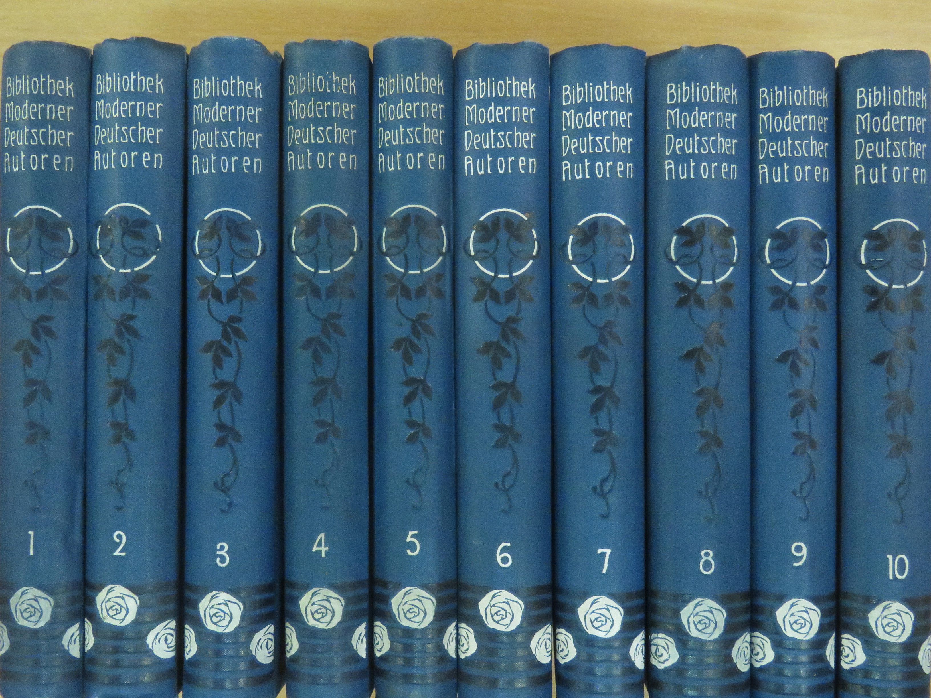Anton von Perfall - Bibliothek moderner deutscher Autoren 1-10. (gótbetűs) [antikvár]