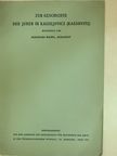 Bernhard Mandl - Zur Geschichte der Juden in Kassejovicz (Kassovitz) [antikvár]