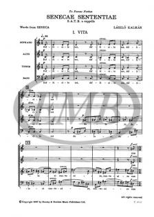 Kalmár László - SENECAE SENTENTIAE - SATB A CAPELLA