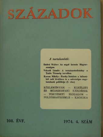 Balogh András - Századok 1974/4. [antikvár]